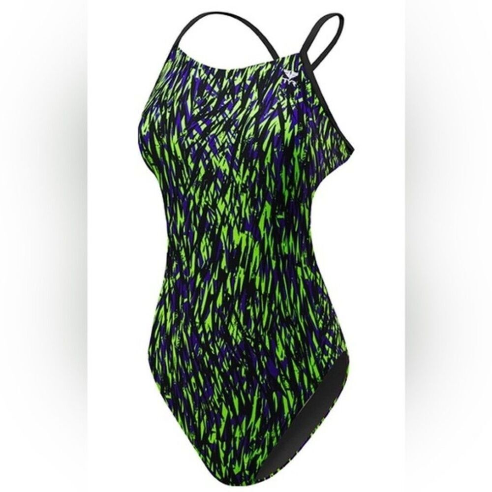 TYR Girls Rasguno Cutoutfit Swimming One Piece size 26.